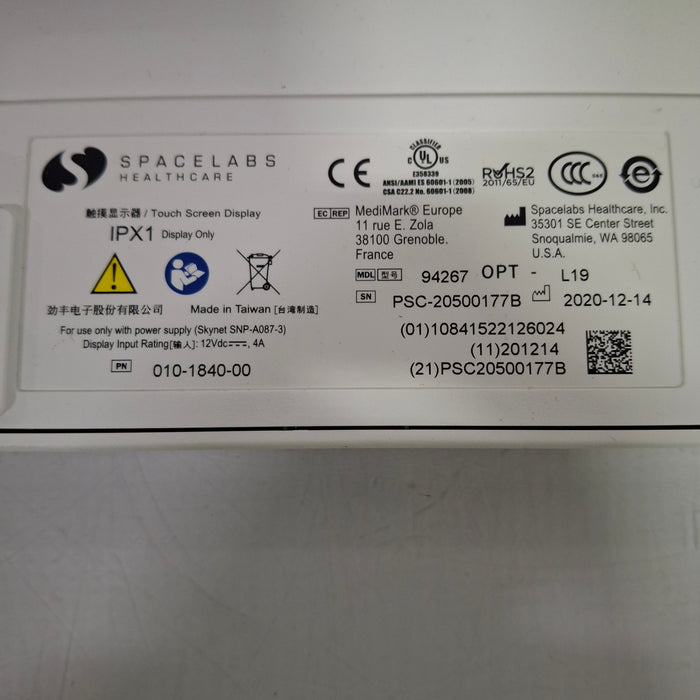 Spacelabs Healthcare Xprezzon 94267 Opt-19 Patient Monitor