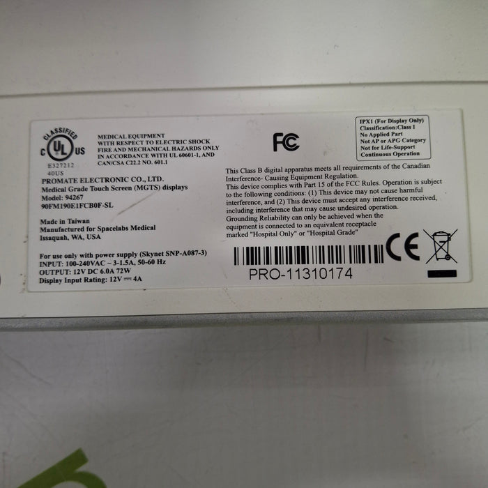 Spacelabs Healthcare 94267 Flat Panel Patient Monitor