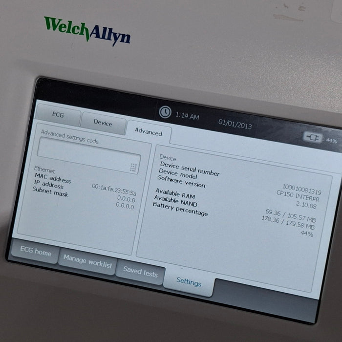 Welch Allyn CP150 ECG