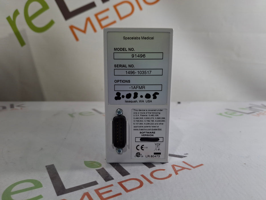 Spacelabs Healthcare Spacelabs Healthcare 91496 Multiparameter Module Patient Monitors reLink Online
