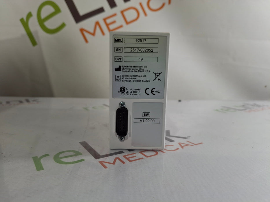 Spacelabs Healthcare 92517 Opt 1A Capnography Module