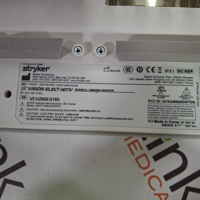 Stryker WiSe 26" HDTV Surgical Display 240-030-960 Monitor