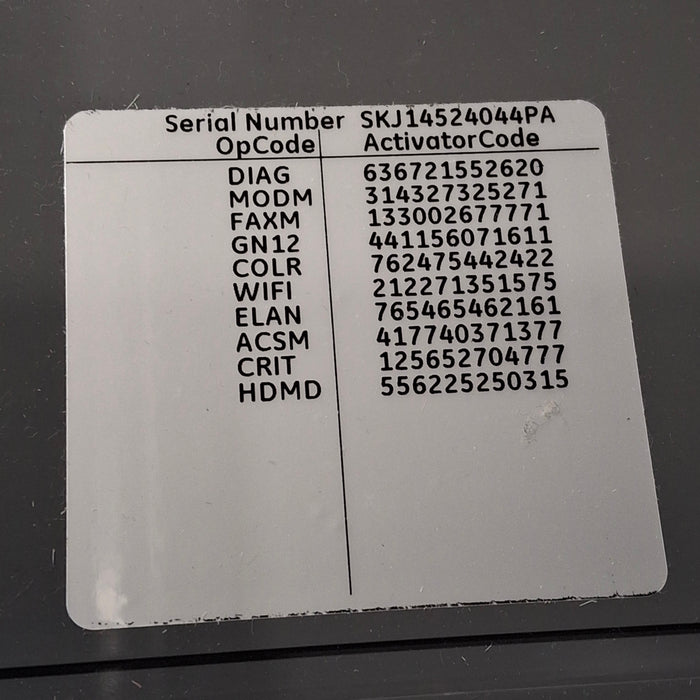 GE Healthcare MAC 5500 HD ECG without CAM Module