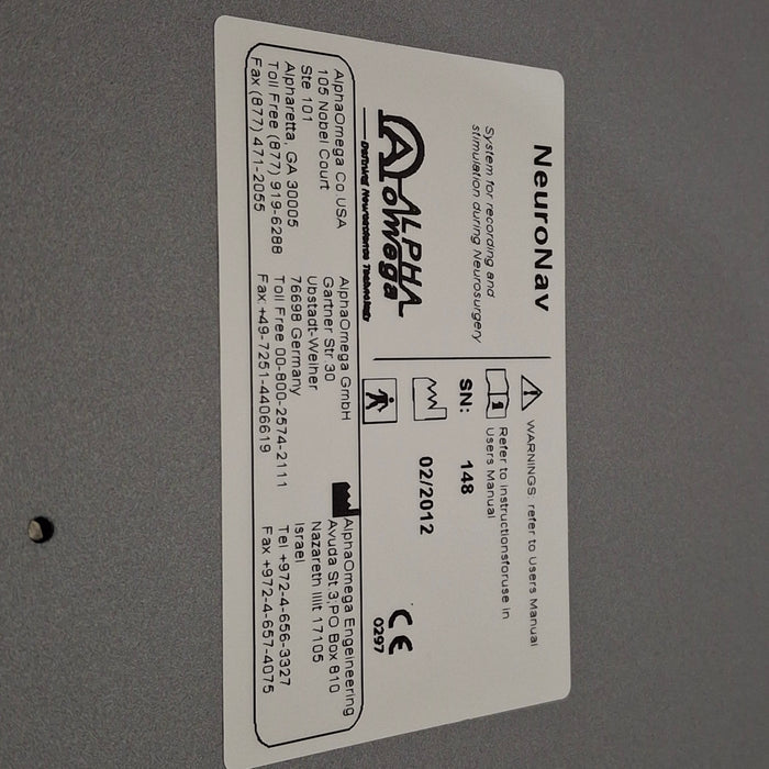 Alpha Omega Engineering NeuroNav Neuronavigation System