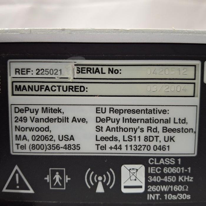 Mitek VAPR 3 Electrosurgical Unit