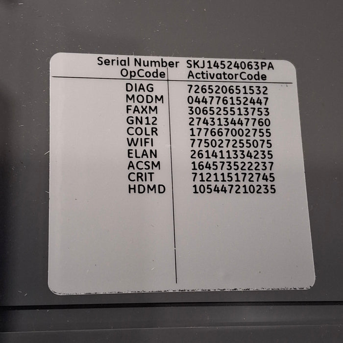 GE Healthcare MAC 5500 HD ECG without CAM Module