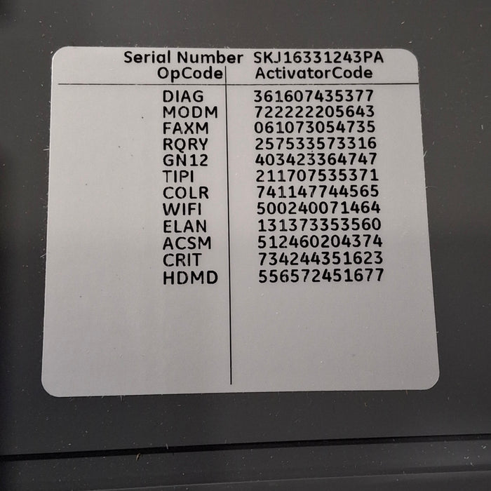 GE Healthcare MAC 5500 HD ECG without CAM Module