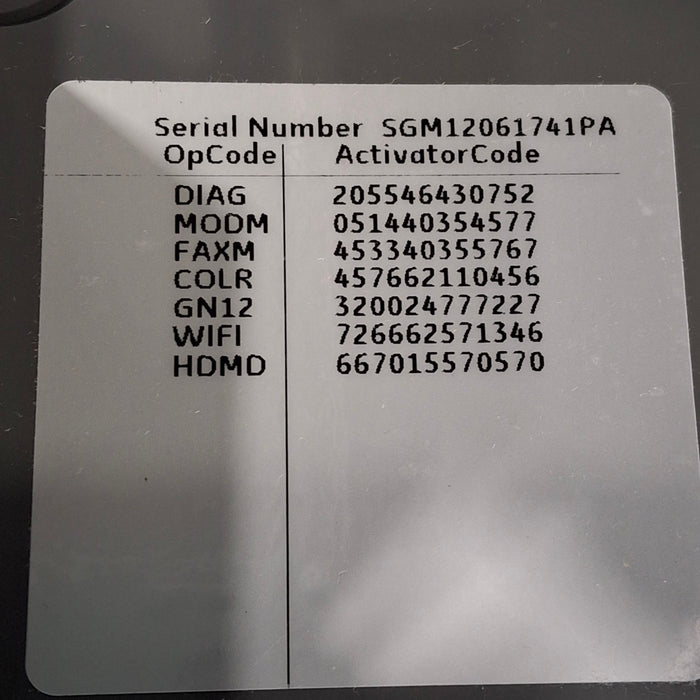 GE Healthcare MAC 5500 HD ECG without CAM Module