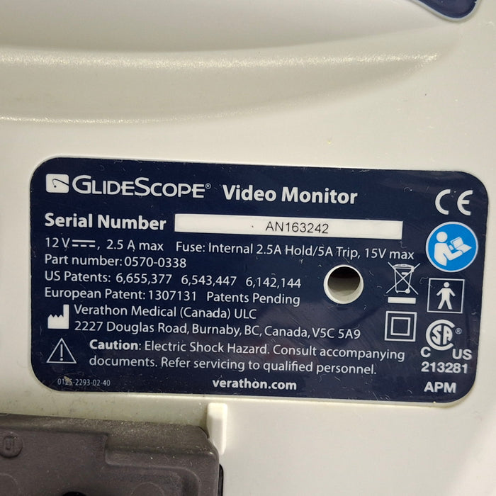 Verathon Medical, Inc Glidescope Video Laryngoscope