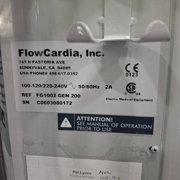 FlowCardia FG1002 GEN 200 FlowMate Injector