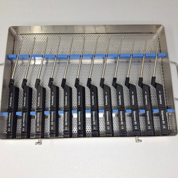 Ruggles Surgical Bayonet Cervical Curette Set