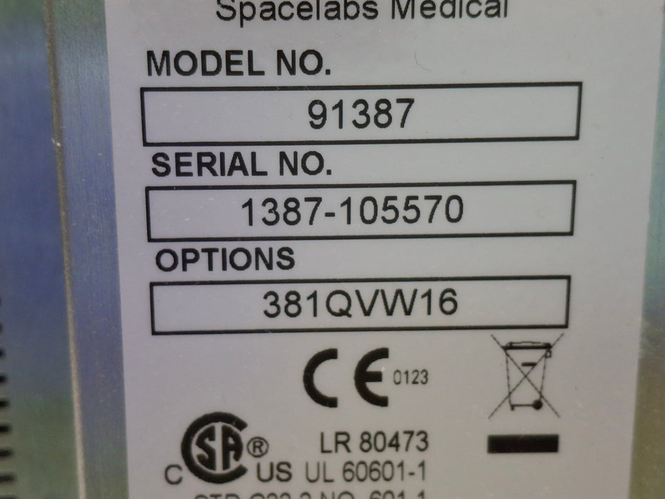 Spacelabs Healthcare Ultraview SL 91387 Patient Monitor