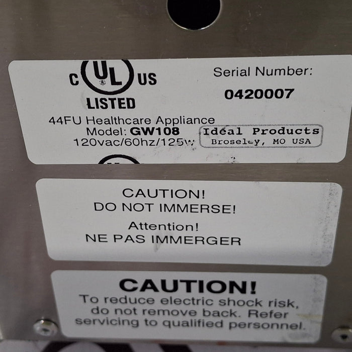 Ideal Products GW108 Gel Warmer