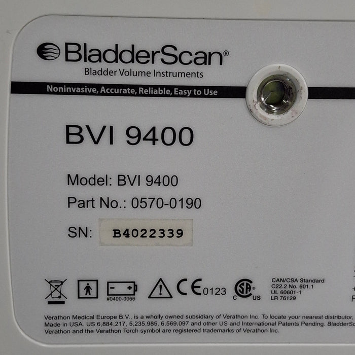 Verathon Medical, Inc BVI 9400 Bladderscan