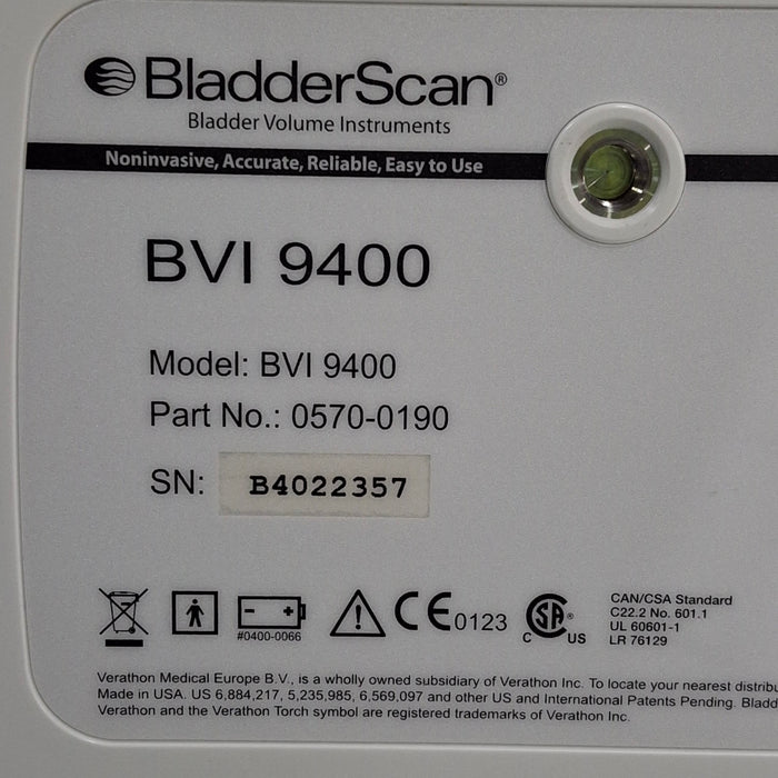 Verathon Medical, Inc BVI 9400 Bladderscan