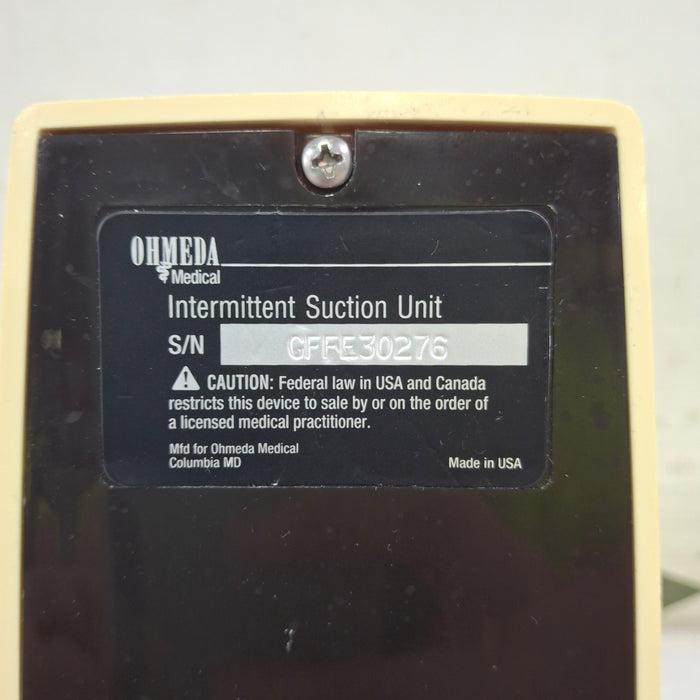 Ohmeda Medical 200 Intermittent Suction Unit