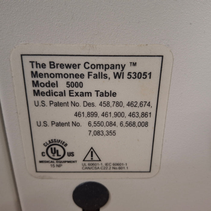 Brewer 5000 Access Exam Table