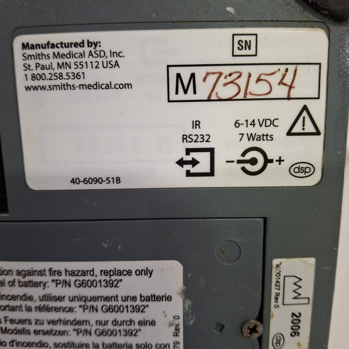 Smiths Medical Medfusion 3500 Version 5 Syringe Infusion Pump