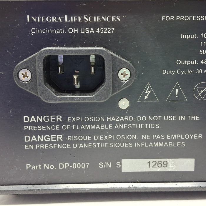 Integra Lifesciences Padgett DP-0007 Model S Electric Dermatome Power Supply