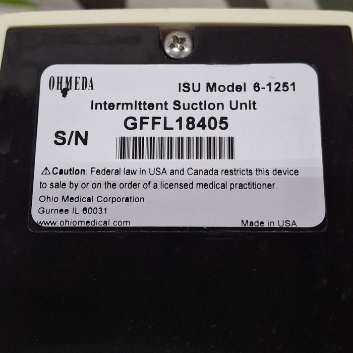 Ohmeda Medical ISU Model 6-1251 Intermittent Suction Unit