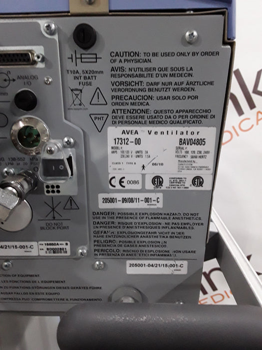 CareFusion Avea Ventilator