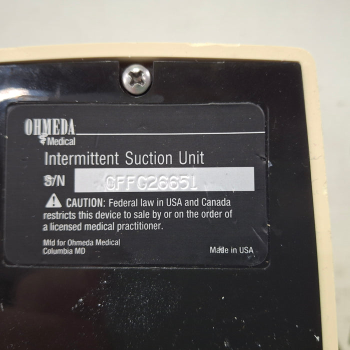 Ohmeda Medical 200 Intermittent Suction Unit