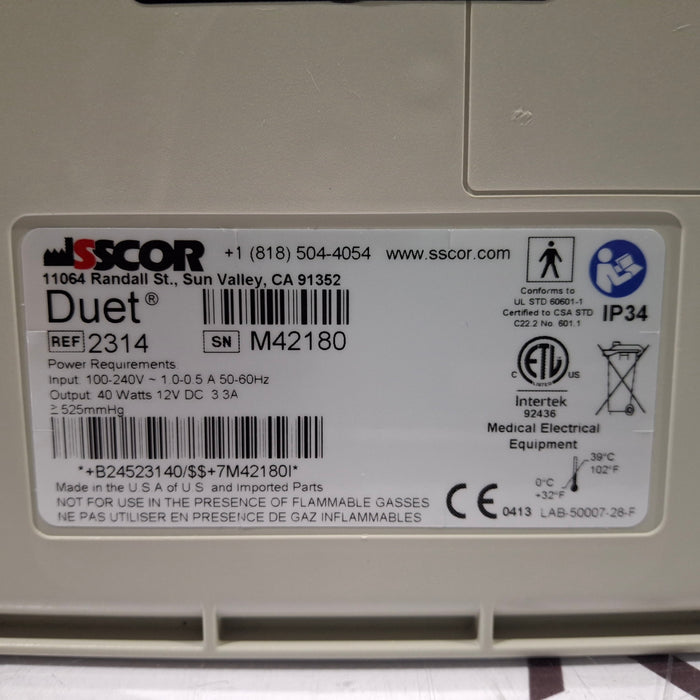 SSCOR, Inc. S-Scort Duet Portable Aspirator