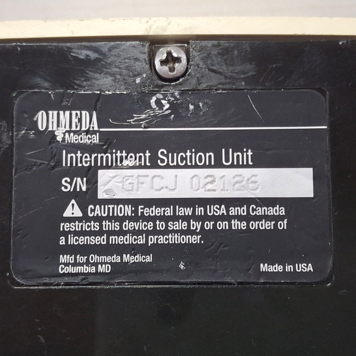 Ohmeda Medical 200 Intermittent Suction Unit