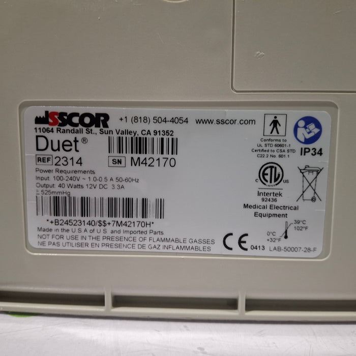 SSCOR, Inc. S-Scort Duet Portable Aspirator