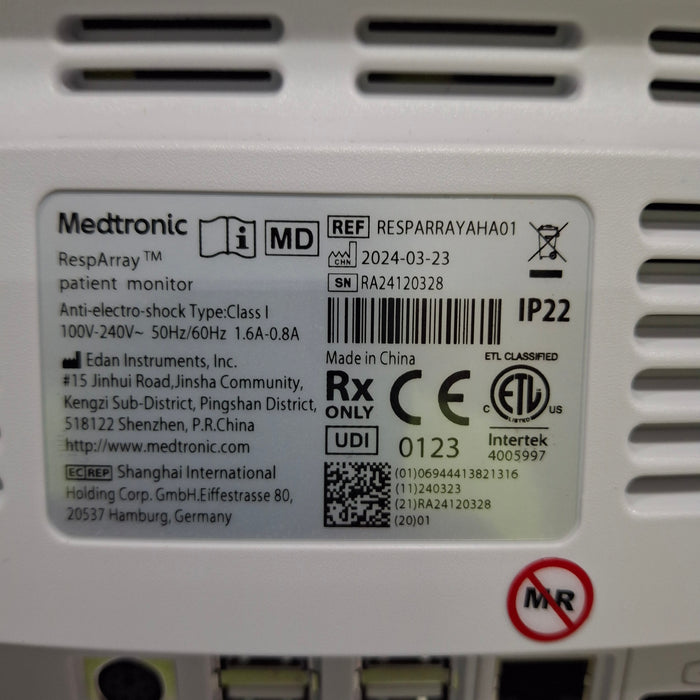 Medtronic RespArray Patient Monitor w/ Quick Start Kit and Roll Stand
