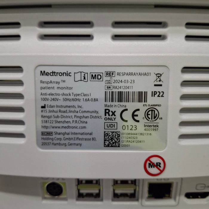 Medtronic RespArray Patient Monitor w/ Quick Start Kit and Roll Stand