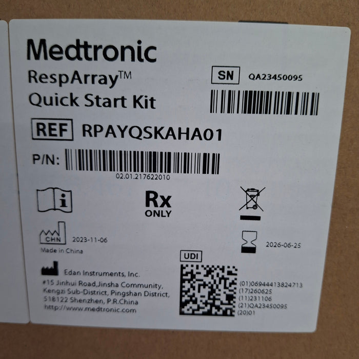 Medtronic RespArray Patient Monitor w/ Quick Start Kit and Roll Stand
