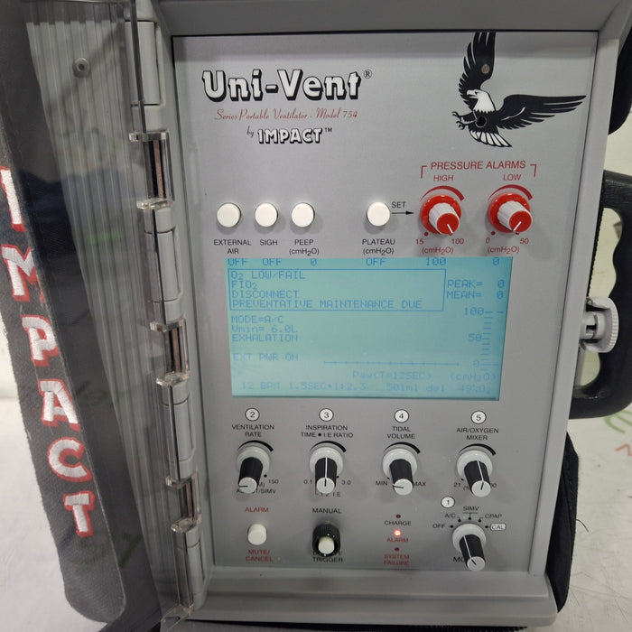 Impact Instrumentation Inc. Uni-Vent 754 Portable Ventilator