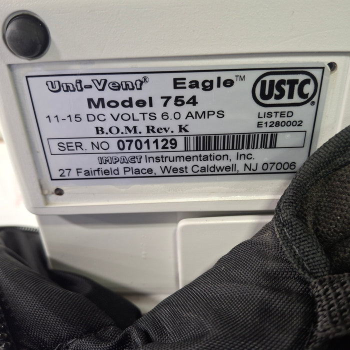 Impact Instrumentation Inc. Uni-Vent 754 Portable Ventilator
