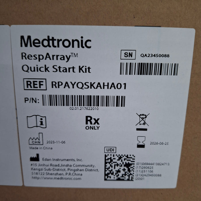 Medtronic RespArray Patient Monitor w/ Quick Start Kit and Wall Mount