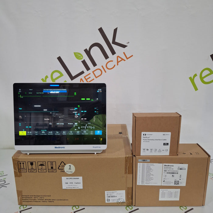 Medtronic RespArray Patient Monitor w/ Quick Start Kit and Wall Mount