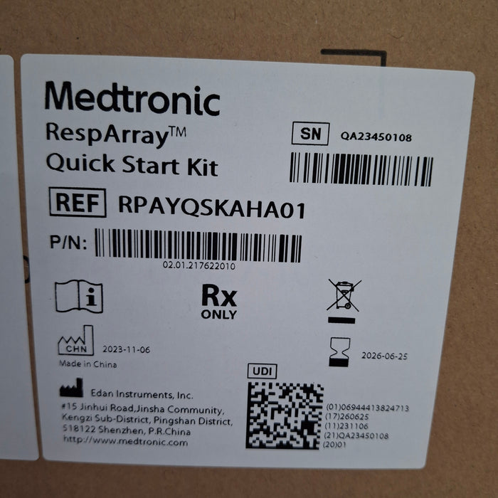 Medtronic RespArray Patient Monitor w/ Quick Start Kit and Wall Mount