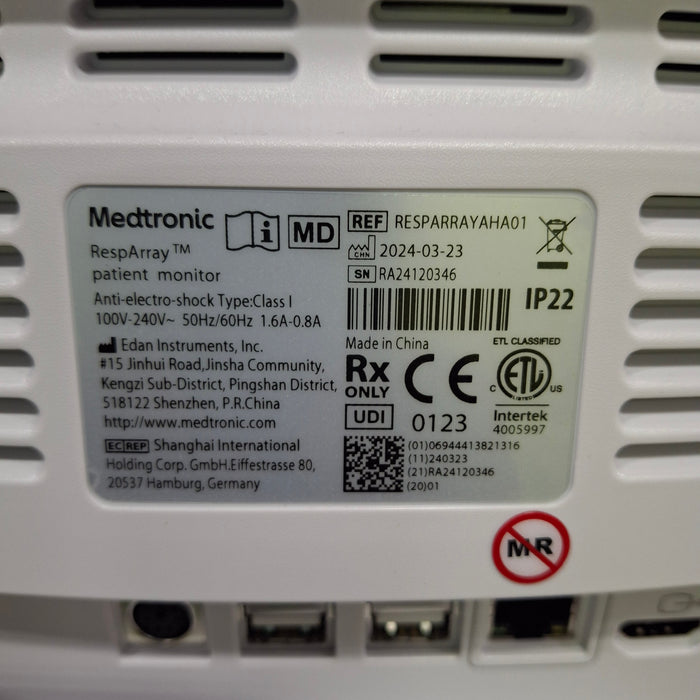 Medtronic RespArray Patient Monitor w/ Quick Start Kit and Wall Mount