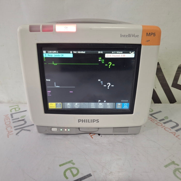 Philips Intellivue MP5 - ECG, Fast SpO2, NIBP, Press, Temp Patient Monitor