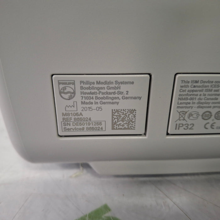 Philips Intellivue MP5 - ECG, Fast SpO2, NIBP, Press, Temp Patient Monitor