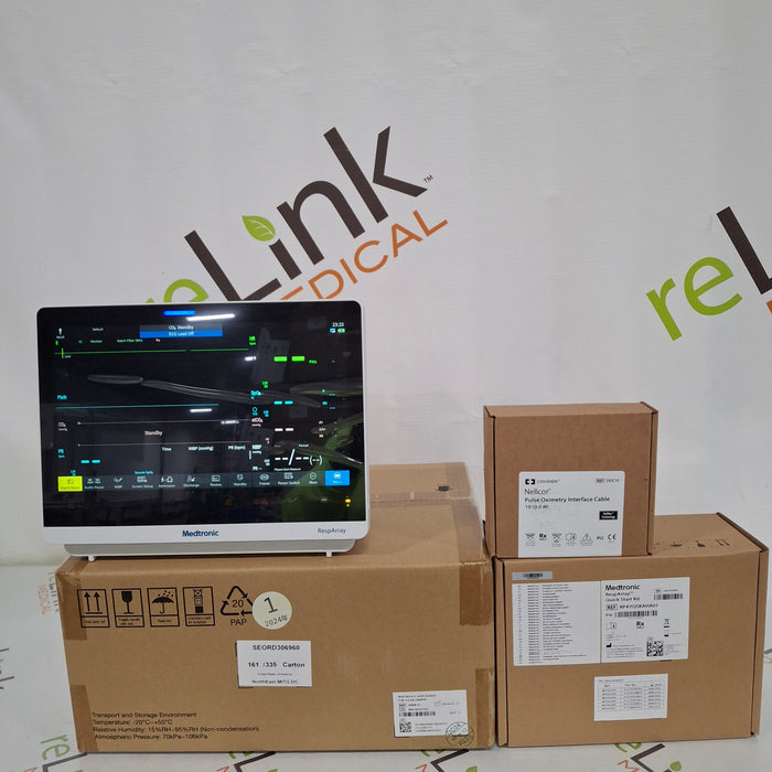 Medtronic RespArray Patient Monitor w/ Quick Start Kit and Wall Mount