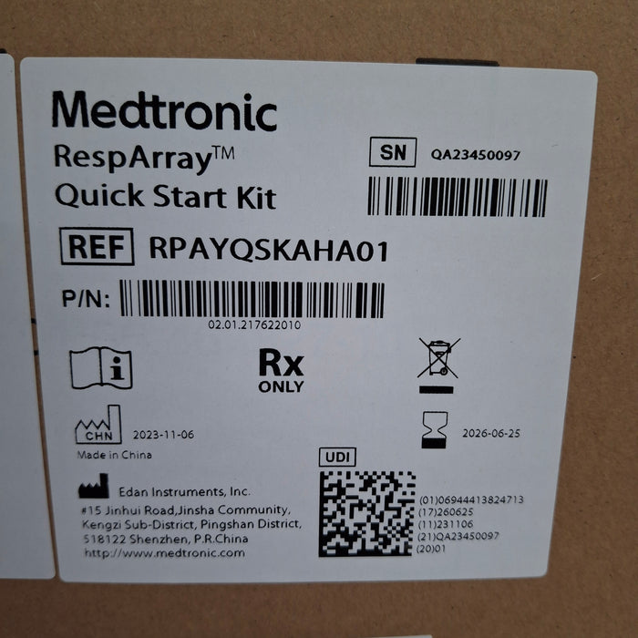 Medtronic RespArray Patient Monitor w/ Quick Start Kit and Wall Mount