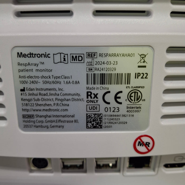 Medtronic RespArray Patient Monitor w/ Quick Start Kit and Wall Mount