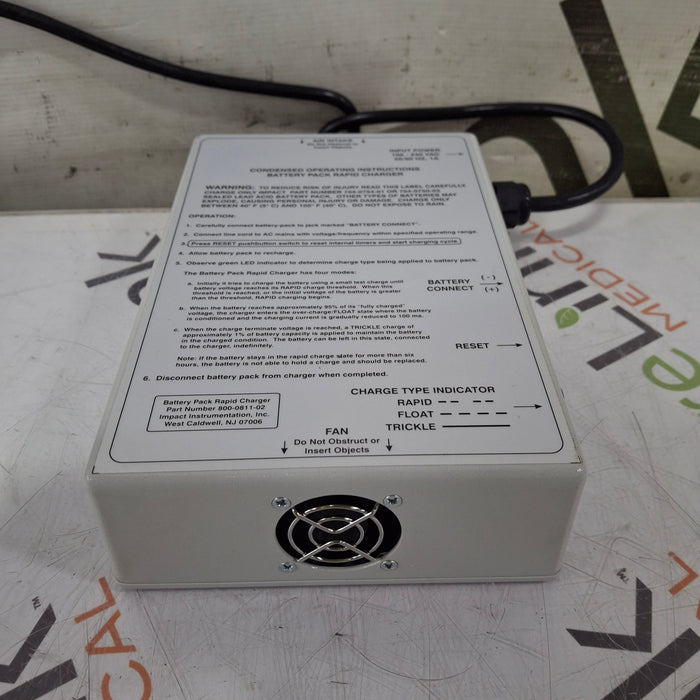 Impact Instrumentation, Inc. 800-0811-02 Battery Pack Rapid Charger