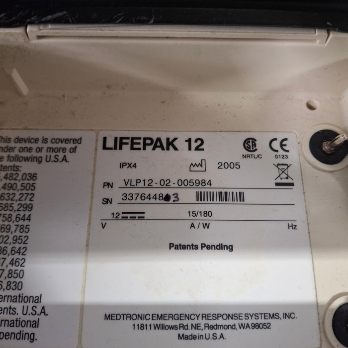 Physio-Control LifePak 12 12-Lead Defibrillator