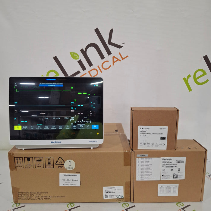 Medtronic RespArray Patient Monitor w/ Quick Start Kit and Wall Mount