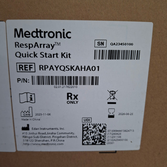 Medtronic RespArray Patient Monitor w/ Quick Start Kit and Wall Mount