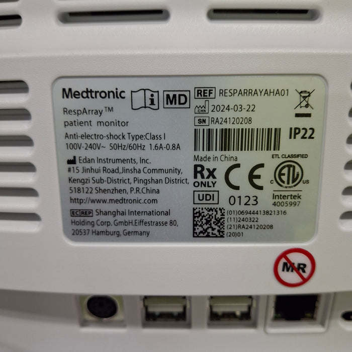 Medtronic RespArray Patient Monitor w/ Quick Start Kit and Wall Mount