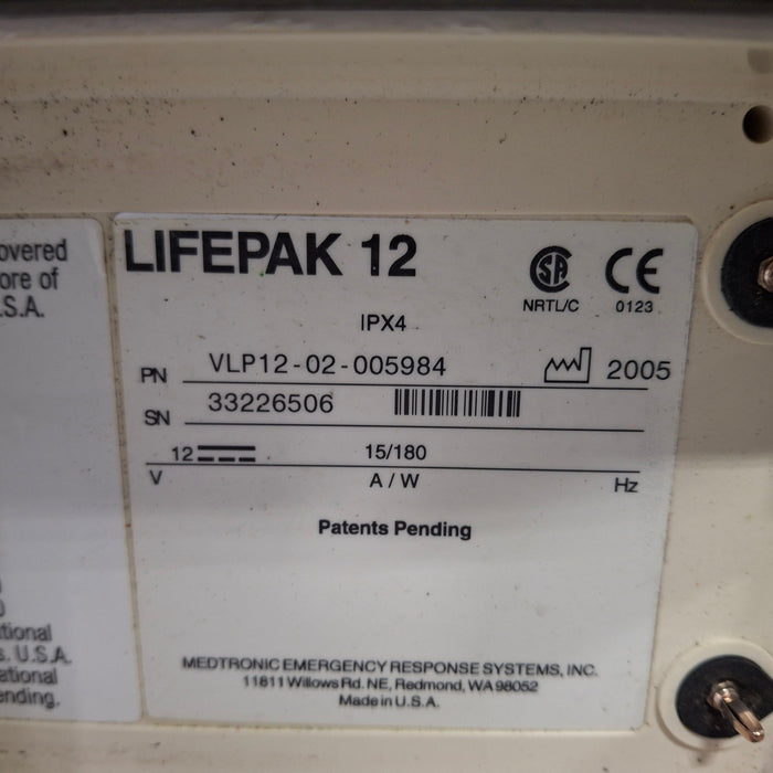 Physio-Control LifePak 12 12-Lead Defibrillator