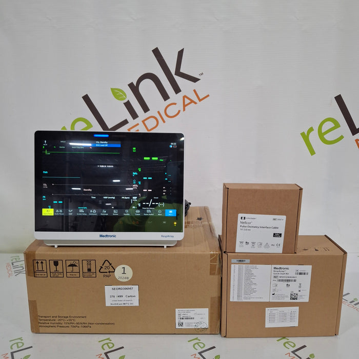 Medtronic RespArray Patient Monitor w/ Quick Start Kit and Wall Mount